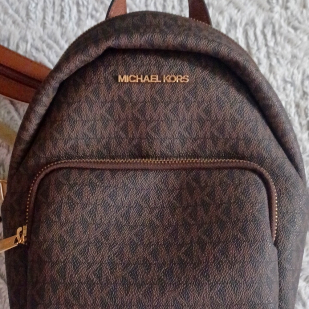 Michael Kors excellent condition small leather backpack